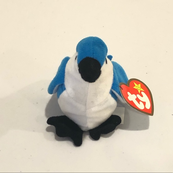 rocket the blue jay beanie baby